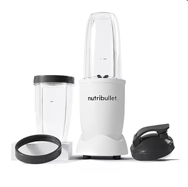nutribullet Pro Blender, Personal Blender and Smoothie Maker, High-Speed Blender for Smoothies, Protein Shakes and Frozen Drinks, Compact Kitchen Blender with Cups, Easy-to-Use Blender for Home, Office, Gym and Everyday Meal Prep