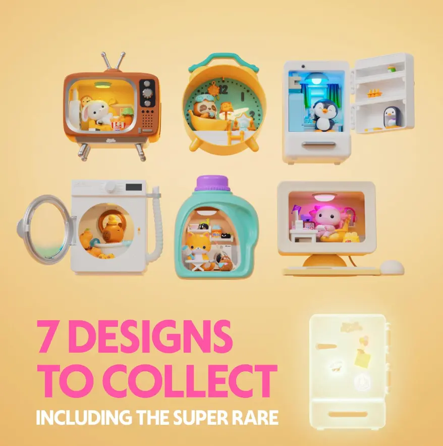 Nook Nooks Series 1 Blind Box Mini Collectible Animal Figurines for Ages 3+