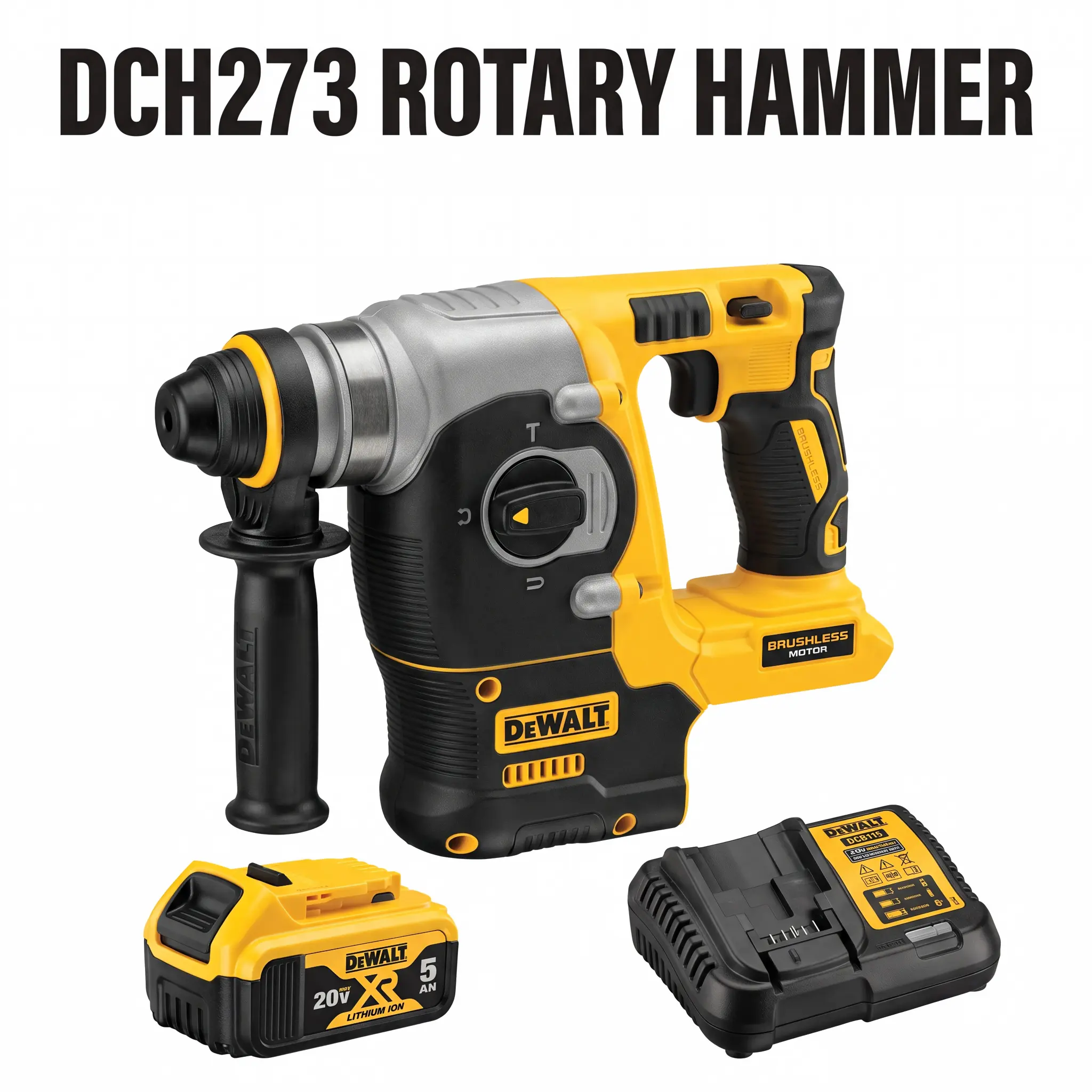 DCH273 Rotary Hammer, is the choice for masonry and concrete works, Cordless Level dcf900 impact wrench drilling hand tool accessory heavy-duty task dw089lg brushless hex chuck power electric driver outdoor angle brushless automotive repair solution