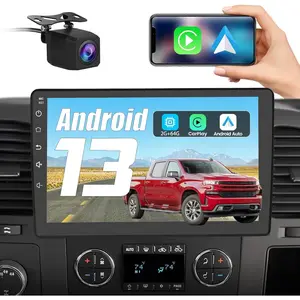Car Radio Stereo for 【Chevy Chevrolet Silverado Tahoe Equinox GMC Sierra Yukon 2007-2014】with Wireless CarPlay Android Auto 10 inch Touch Screen