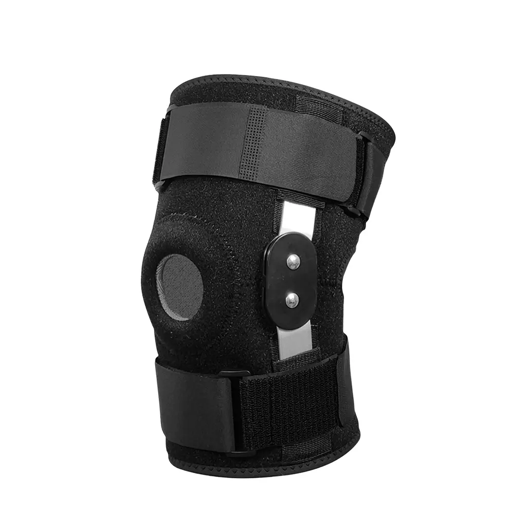 Elastic Knee Brace Protective Gear - 1/2 Pack Compression Support, Velcro Straps, Mesh Fabric, Knee Stability, Pain Relief, Arthritis Aid