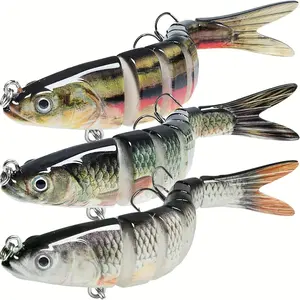 Fishing Lure Set, Sinking Multi-Section Minnow Bait for Fishing topwater