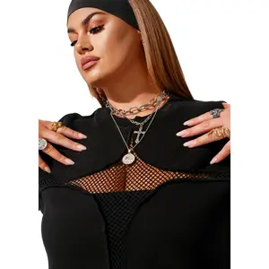 MESH FEEL GOOD SIDE SLIT SWEATSHIRT