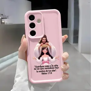 Divine Crown Blessing Soft&Flexible TPU Silicone Phone Case For Galaxy S26 Ultra S25 Edge S24 FE S23 S22 S21 Plus A13 A14 A15 A16 A17 A33 A34 A35 A36 A52 A53 A54 NOTE20 Durable|Shockproof|Full Camera Protection|Anti-Fingerprint summerwins