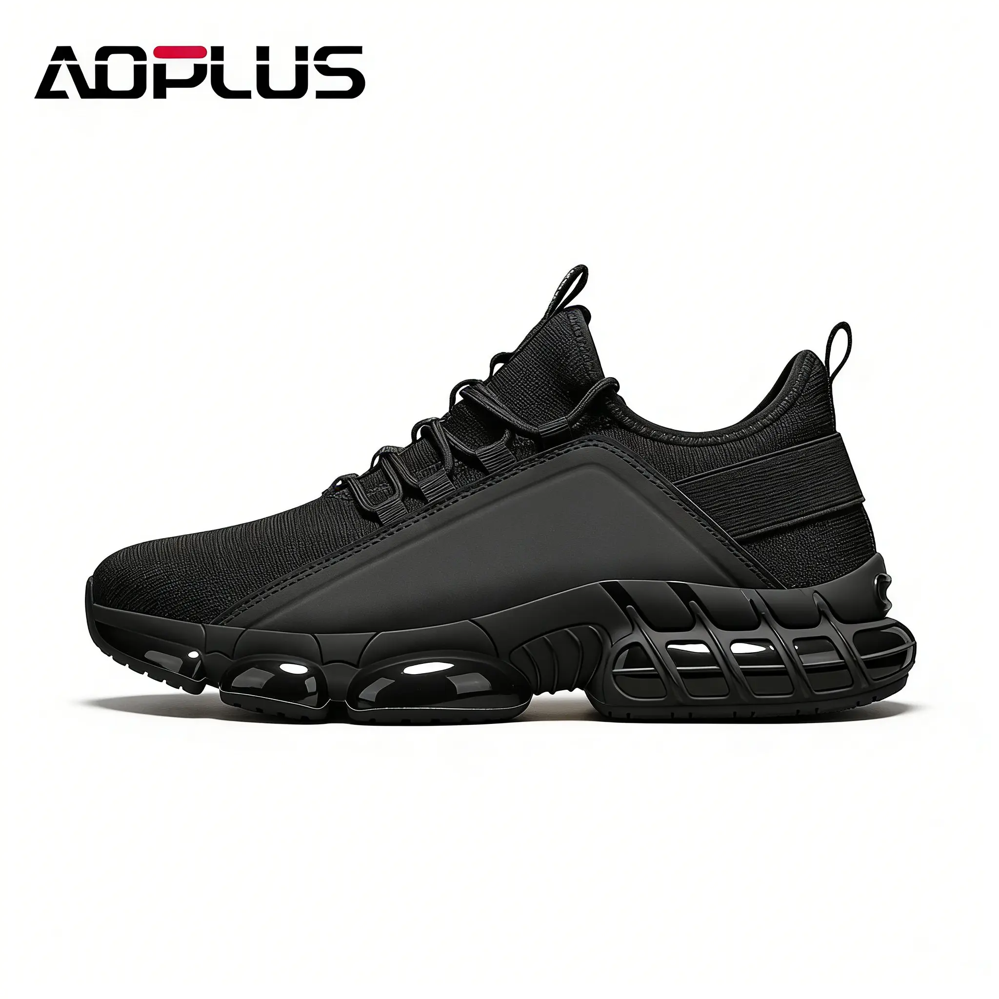 AOPLUS Men's Summer Flyknit Breathable Sports Shoes - Comfortable Cushioned Athletic Lightweight Sneakers, Non-Slip Rubber Sole Running Training Footwear, Casual Wear, Running Training Sneakers, Airflow Casual Trainers, Meshed Casual Trainers