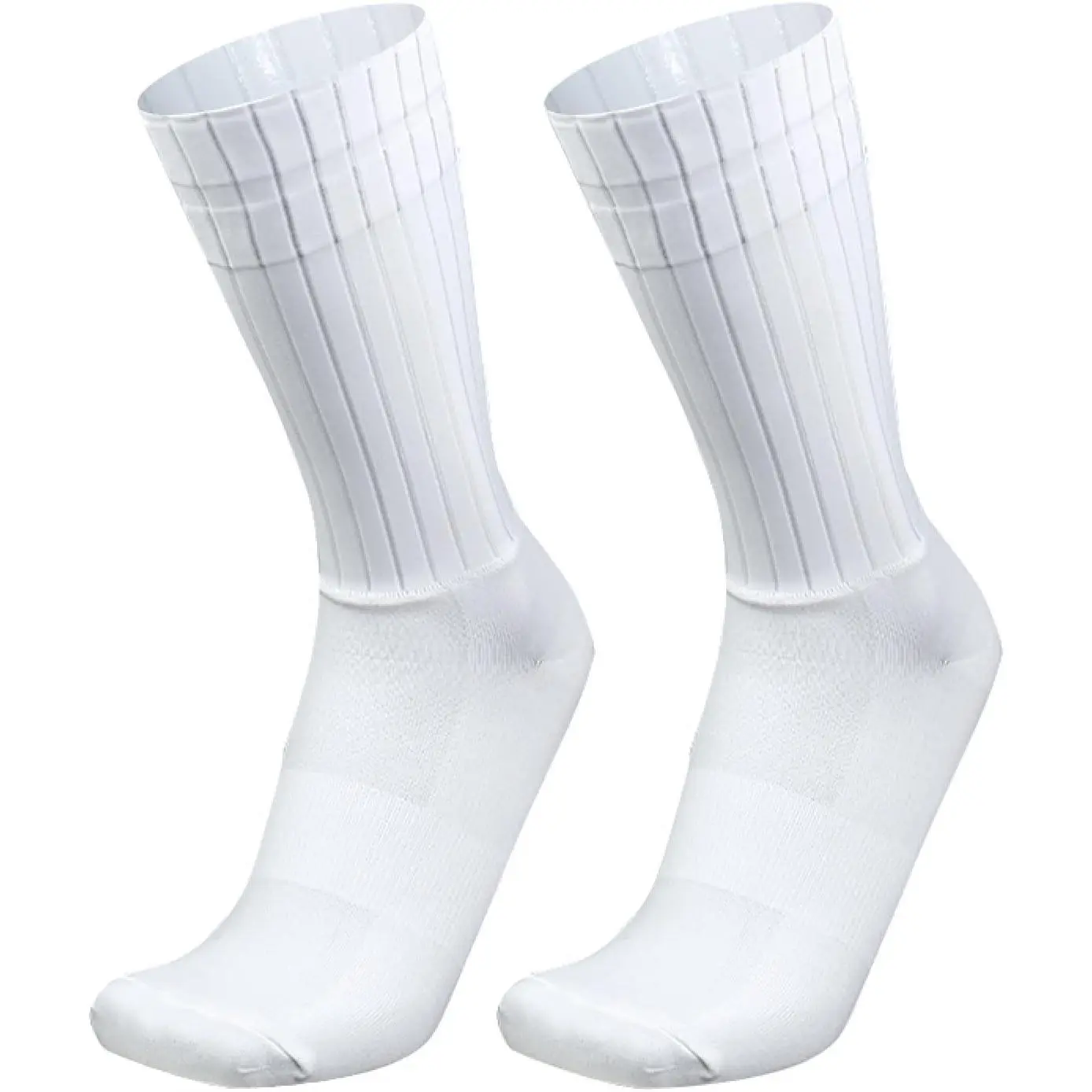 JX Habitat Aero Socks Cycling Aero Socks For Men Anti-Slip Silicone Aero White Line Cycling Sports Running Socks 6-
