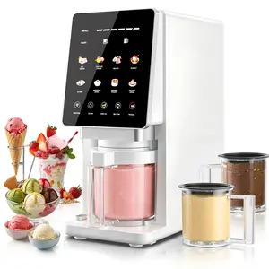 11 In 1 Ice Cream Machine, Electric Soft Serve Ice cream maker machine for Home & Office, Gelato, Slushie, Italian Ice, Sorbet, Milk Shake, FrozenYogurt, Light Ice Cream, Soft Serve Ice Cream Machine