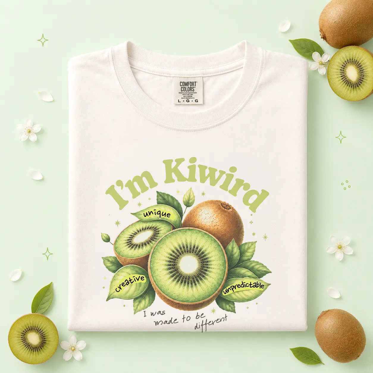 I'm Kiwird Kiwi Graphic Tee | Unique Creative Unpredictable Fruit Personality