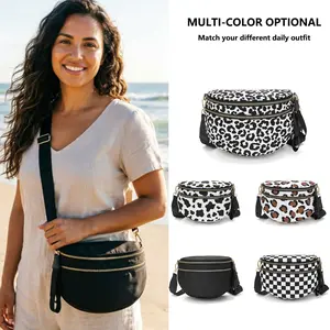 Women's Large-Capacity Crossbody Bag, Water-Resistant Fabric, Multifunctional Sports & Outdoor Shoulder Bag, Casual Sling Chest Pack