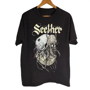 Vintage Seether Band Music Gift For Fan Unisex Black T-shirt S-5XL