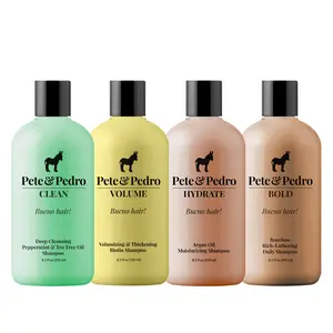 The Men's Shampoo Variety Kit – Clean Tea Tree, Volume Biotin, Hydrate Argan Oil & Bold Bourbon Shampoo | Deep Clean, Strengthen, Hydrate, Add Volume, Scalp Health, Daily Freshness | For All Hair Types: Thin, Dry, Damaged, Normal | Men’s Hair Care Kit
