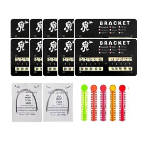 200pcs/Pack Teeth Model Mini Roth Brackets Roth 022 Slot Bondable with Hook on 345