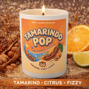 Tamarindo POP Coconut Soy Wax Candle - Tamarindo Soda Scented, Cleaner Burning Home Decor Candle