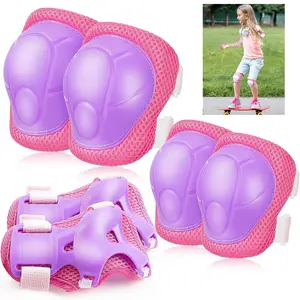 Kids Protective Gear Set, Knee Pads, Elbow Pads & Wrist Guards for Ages 3-14, Ideal for Roller Skates, Biking, Bmx, Skateboarding, Skateboard Gears