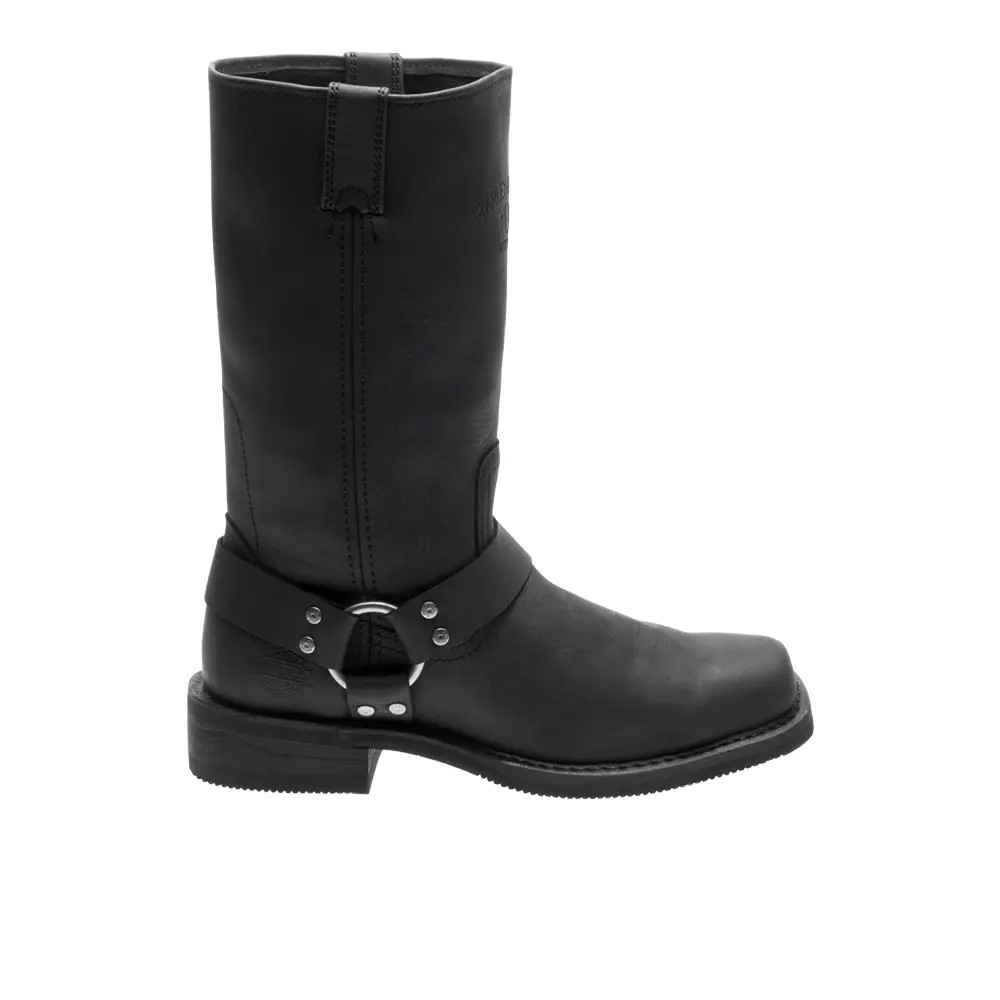 HARLEY-DAVIDSON FOOTWEAR Mens Bowden Motorcycle Casual Boots Mid Calf - Black HARLEY-DAVIDSON FOOTWEAR Mens Bowden Motorcycle Casual Boots Mid Calf - Black