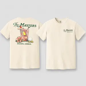 Comfort Colors Masterss Augusta Georgiaa Shirt, Azalea Florall Golff Tee, Vintage Watercolorr Graphic, Women Golff Lover Gift, Soft Washed Cotton