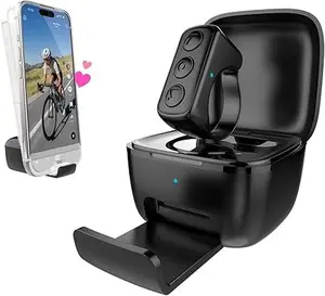 TikTok Scrolling Ring with Phone Holder - Bluetooth Phone Remote for iPhone, iPad, and Android - Easier Access to App Pages & Music Control