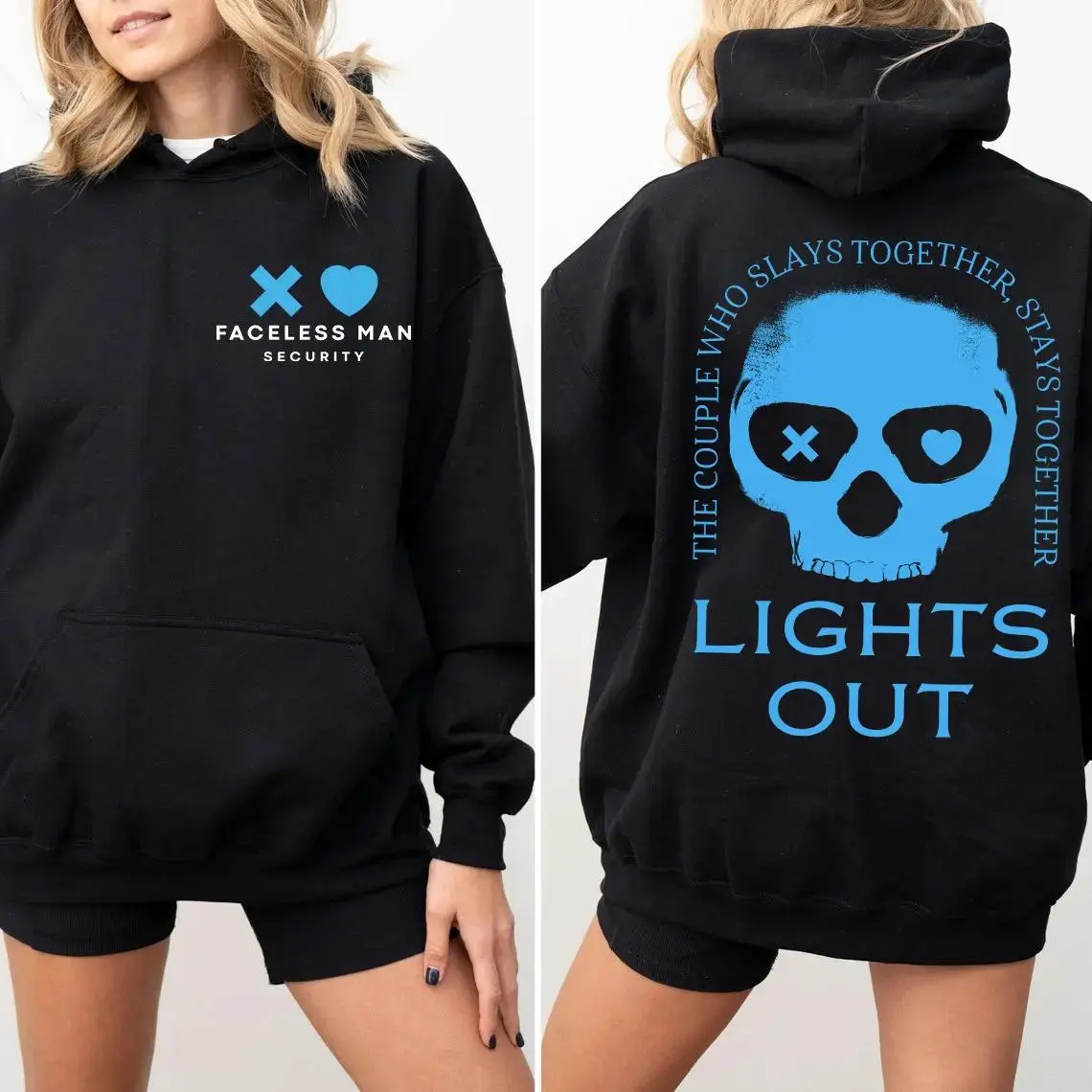 Odd Woods Lights Out Shirt Sweatshirt Hoodie, Sweatshirt, Blue Skull Book Sweater, Dark Romance Hoodie, Into Darkness Shirt