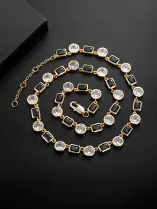 1 piece of ICED CHICS black cube sugar zircon hip-hop necklace, a Trendy Jewelry accessory suitable for both men and women, versatile accessories to enhance your temperament, street style, Iced Out Jewelry, perfect for gifting, Christmas gift.