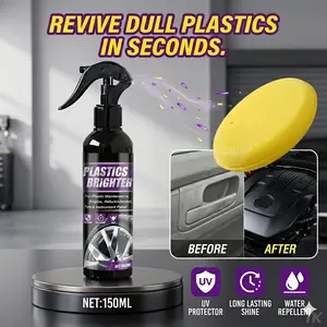 Multifunctional Interior Polish & Tire Coating Enhancer — High-Capacity Nano Plastic Restorer Wax: Brightens, Adds Shine, and Provides Scratch & Oxidation Protection — Cleans Dashboards, Seats, and Bumpers