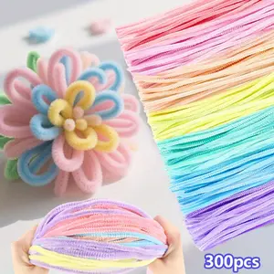 300 Piece Pipe Cleaners Chenille Stem Woolen Twisting Rod Craft Beauty & Personal Care