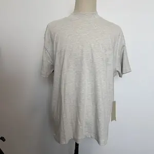 Casual Soft Breathable Short-Sleeve Plain Cotton T-Shirt, Lightish Oatmeal Color