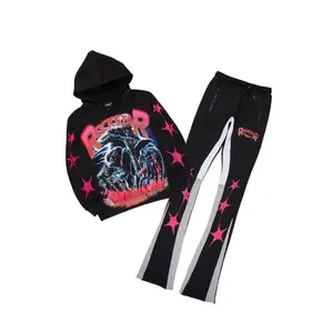 Trenzo Black/Fuchsia Hoodie/Super Stacked Track Set