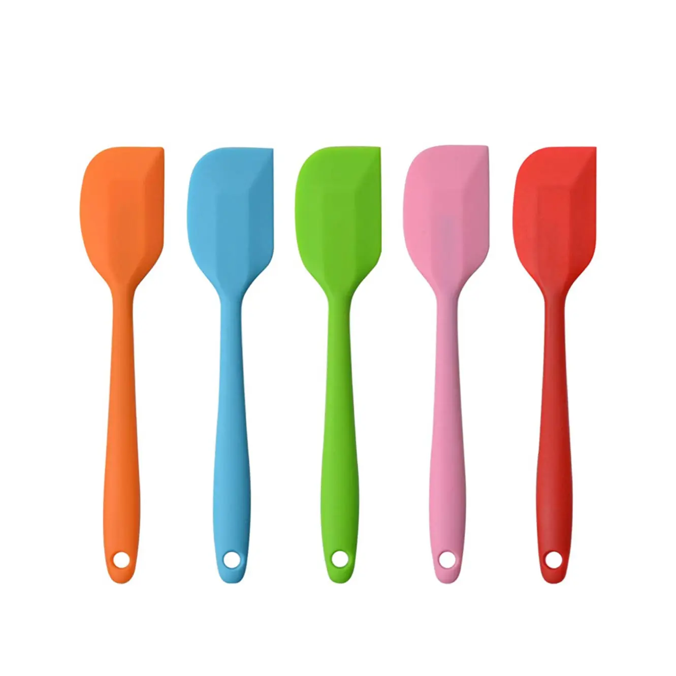 5-Piece Silicone Spatula Set, Heat Resistant Non-Stick Rubber Scrapers, Ideal for Baking, Mixing & Cooking, Durable Kitchen Tools, Silicone Cooking Utensils, Kitchenware