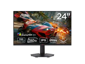 ABS GF241NE 23.8" FHD Gaming Monitor 1920x1080 260Hz 1ms HDR400 Fast IPS 90% DCI-P3 FreeSync Compatible Anti-Glare Low Blue Light HDMI DisplayPort VESA Mount