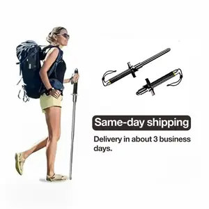 TikTok Best-Sellers Outdoor Hiking Essential! MultiFunctional Telescoping Hiking Poles - Heavy-Duty & Wear-Resistant, Perfect for Hiking & Camping 12 Months Warranty