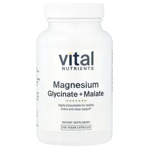 Vital Nutrients Magnesium, 100 Vegan Capsules (120 mg per Capsule)
