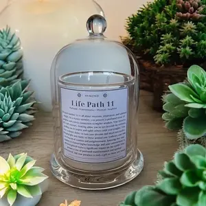 Life Path 11 Customized Number Candle Personalized Motivational Soy Wax Ornament for Spiritual Gifting & Self-Care Decor Light