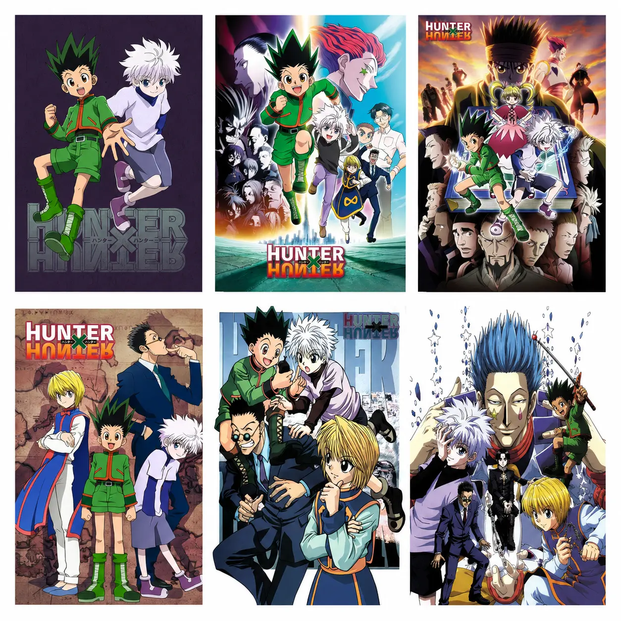 Hunter x Hunter Anime Poster Canvas Wall Art Print, Classic Manga Character Poster, Anime Room Decor for Bedroom, Living Room, Dorm, Game Room, Office, Gift for Anime Fans bedroom wall decor