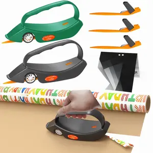 Wrapping Paper Cutter with Handle, Roll Dispenser Handheld Cutting Machine, Efficient Gift Wrapping Tool, Durable Design for Easy Use