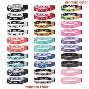 Wwjd Bracelet Pack for Women & Men,  Jesus Wristbands, Colorful Motivational Bracelets, Perfect Christmas Gifts