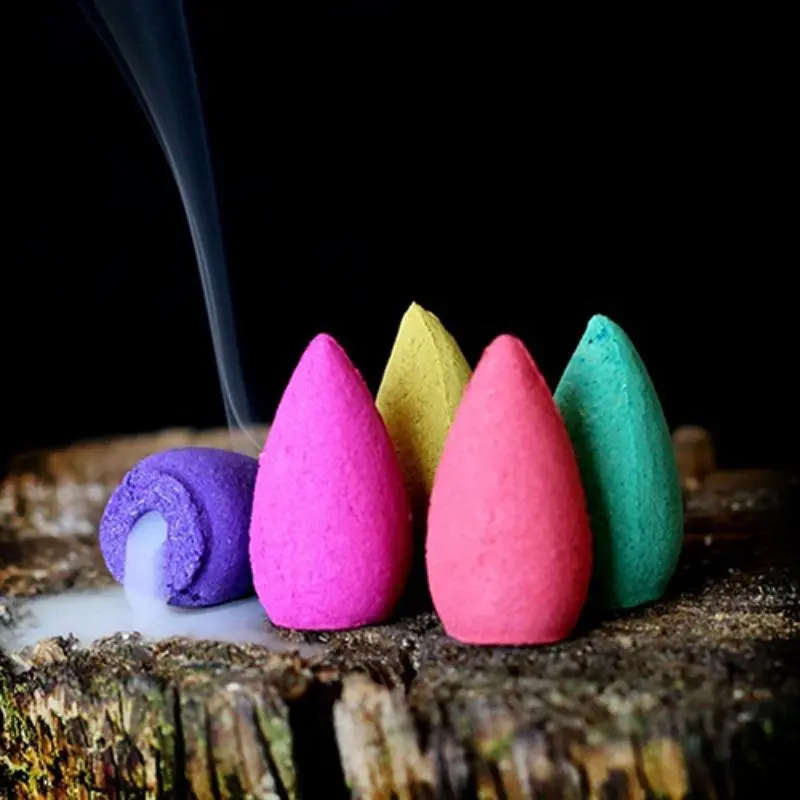 Natural Incense, 10/20/50/100pcs Smoke Cone Reflux Tower Incense, Home Fragrance Products for Living Room Bedroom, Room Scents, Aromatic Scents, Home Supplies, Household Fragrance, Scented, Aroma Blend Scented, Aroma Scented Floral