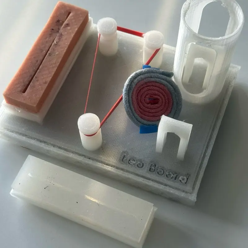 Leo Board Surgery Rotation Starter Kit | Surgical Knot Tying & Suturing Trainer for Medical Students