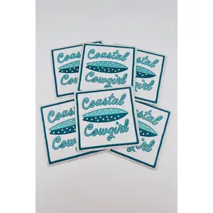 Coastal Cowgirl Embroidered Patch