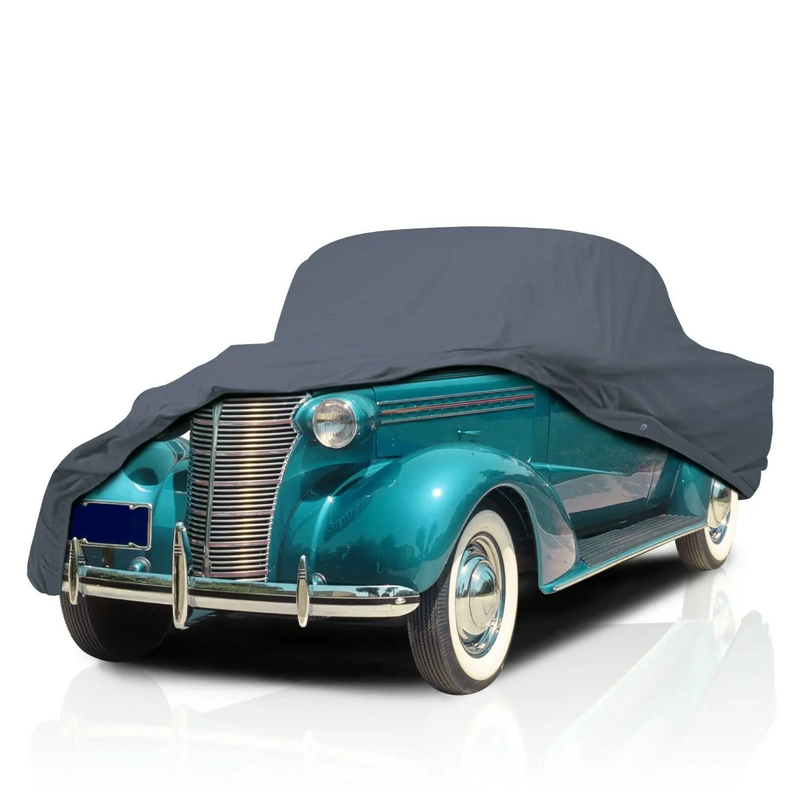 Lightweight Plus Car Cover for 1937 Pierce-Arrow 12 Semi Custom Fit Breathable Scratch, Dust, Shield, Gray