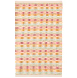 Candy Stripe Multi Handwoven Indoor/Outdoor Rug 10x14