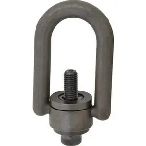 American Drill Bushing 4,000 Lbs. Load Capacity, 3-1/2 Inch Wide x 6.87 Inch High x 4 Inch Opening, Extra Duty Center Pull Hoist Ring 5/8-11 Thread Size, 1-1/4 Inch Thread Length, 1 Inch Radius, 1-1/2 Inch Chuck Height 33616