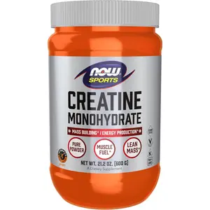 Creatine Monohydrate Powder 21.2oz – Supports Muscle Mass, Strength & Energy Production – Unflavored Workout Supplement