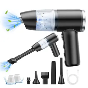 Portable Cordless Rechargeable Vacuum Cleaner, 2-In-1 Mini Dust Blower and Vacuum, Washable Filter and USB Charging for Car and Home