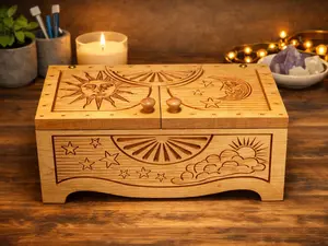 Celestial Keepsake Box — Sun & Moon Edition