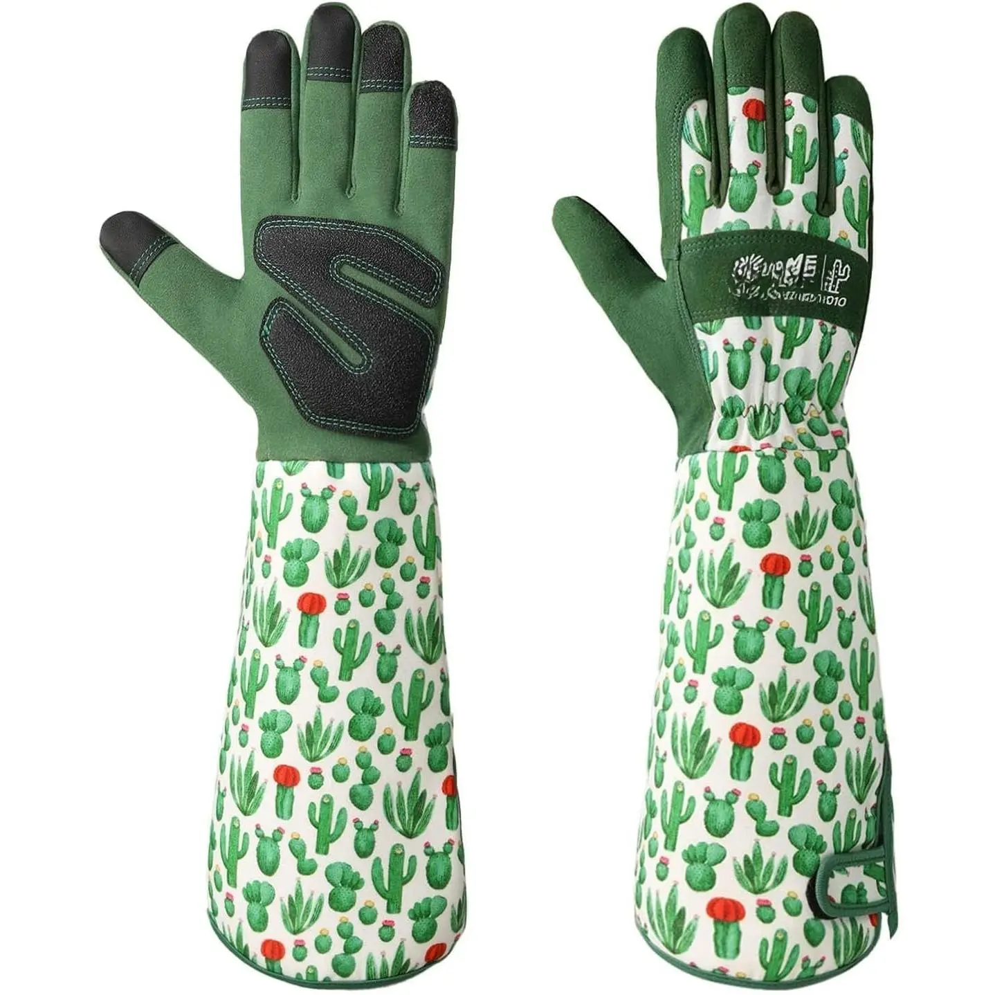 Gardening Gloves for Women, Rose Pruning Gloves with Forearm Protection, Breathable and Comfortable Long Garden Glove with Touch Screen for Yard & Outdoor Work (Medium 1 Pair)