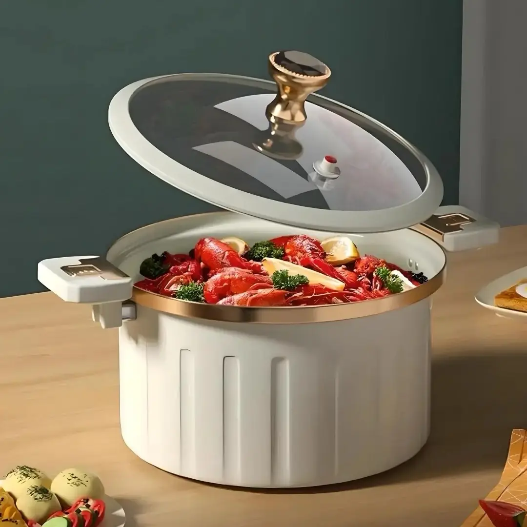 Multi-Functional Enamel Micro Pressure Pot - 8L - Cookware Kitchen