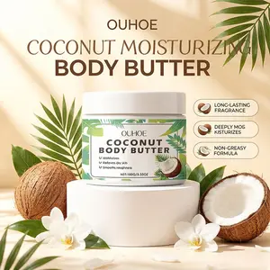 Coconut Nourishing Body Lotion, Gentle Hydrating Moisturizer, Brightening and Softening Skin, Long-Lasting Humidity Locking Formula