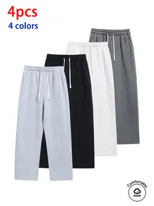 4-pack men’s belts with a tie design; straight-leg wide-leg casual pants with a tie design; multifunctional casual pants are wardrobe essentials for men, suitable for wear in spring and autumn.