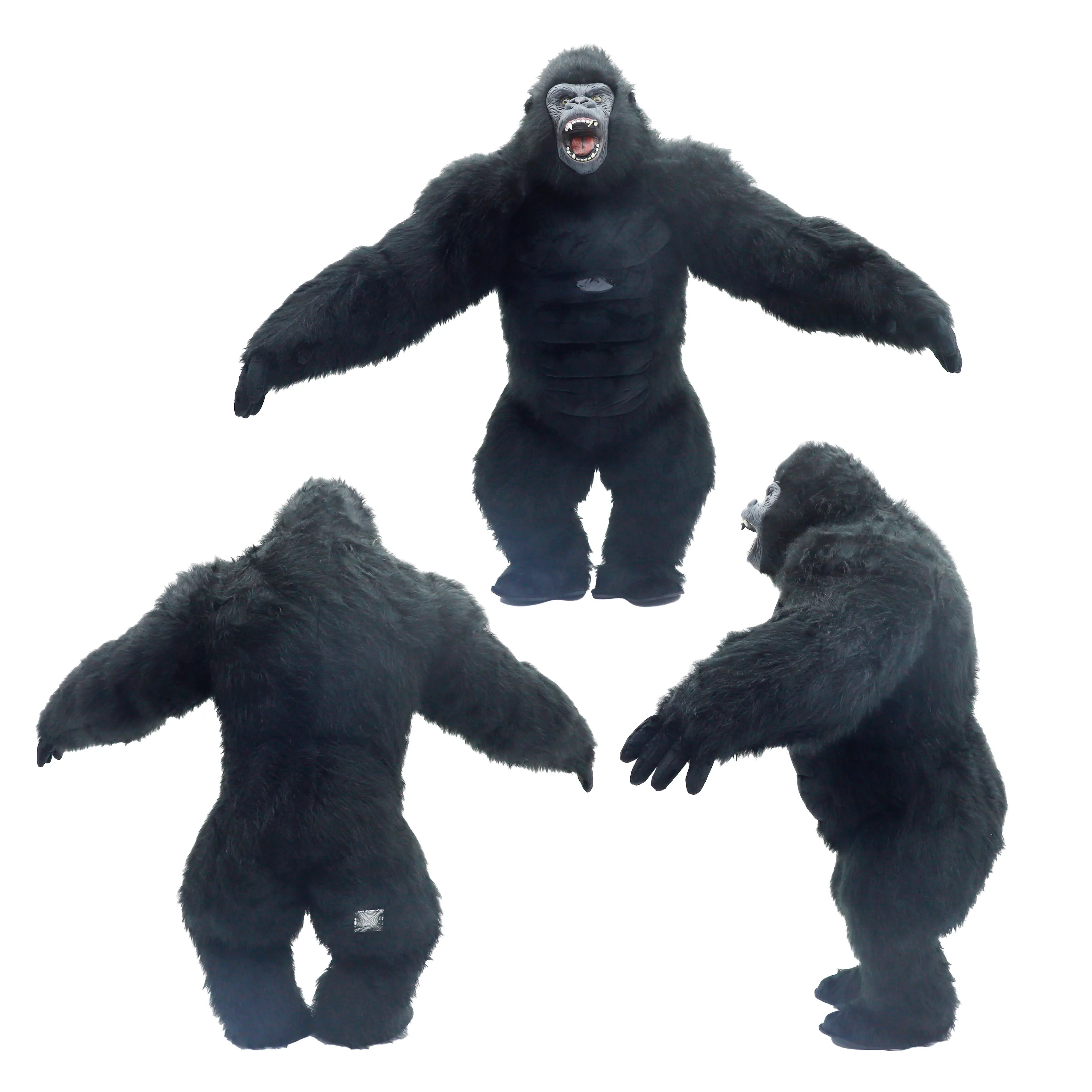 Adult 2.6m Giant Inflatable Gorilla Costume, Festive Party Clothes, Suitable for Halloween