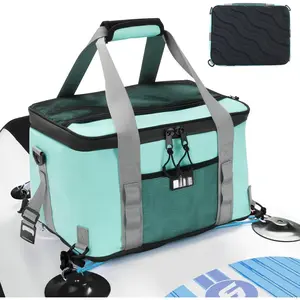 Waterproof Paddle Board Cooler, Upgraded Hard Bottom Paddleboard Cooler Deck Bag with Adjustable Strap, Bottle Opener, SUP Kayak Cooler Fits 30 Cans for Paddleboarding, Kayaking, Camping